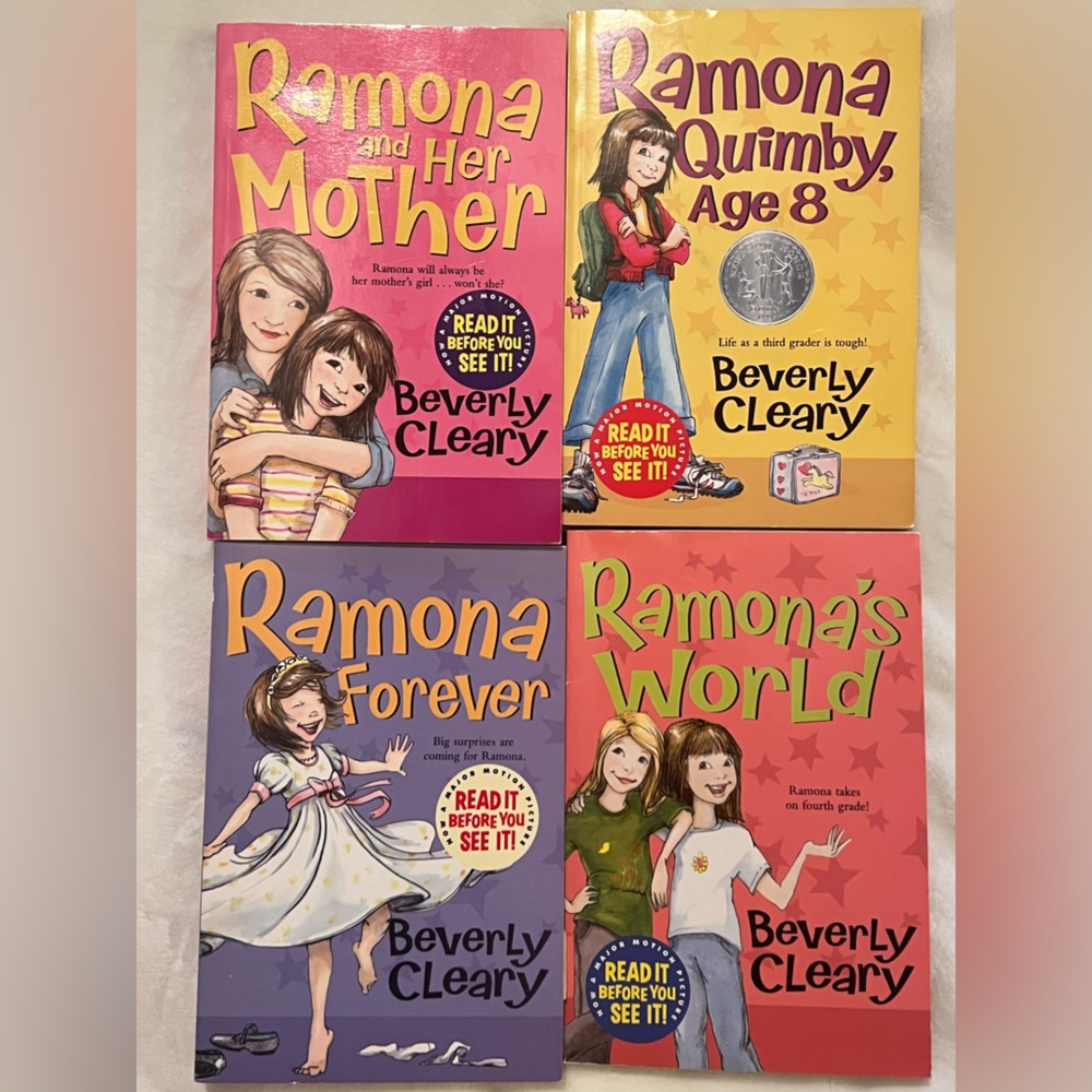 Beverly Cleary Ramona & Friends 4-Book Set - Colorful Kids' Classics